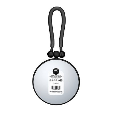 Soft Touch Hand Held Round Mirror