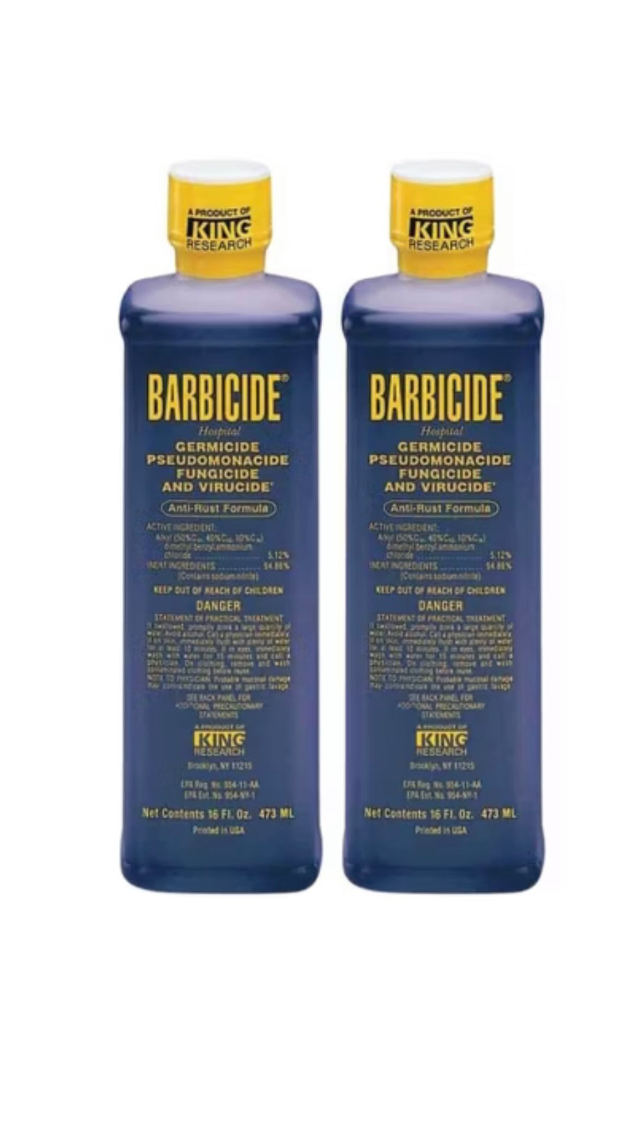 Barbicide Hospital Germicide, Pseudomonacide,Fungicide And Virucide Anti-Rust Formula 16oz