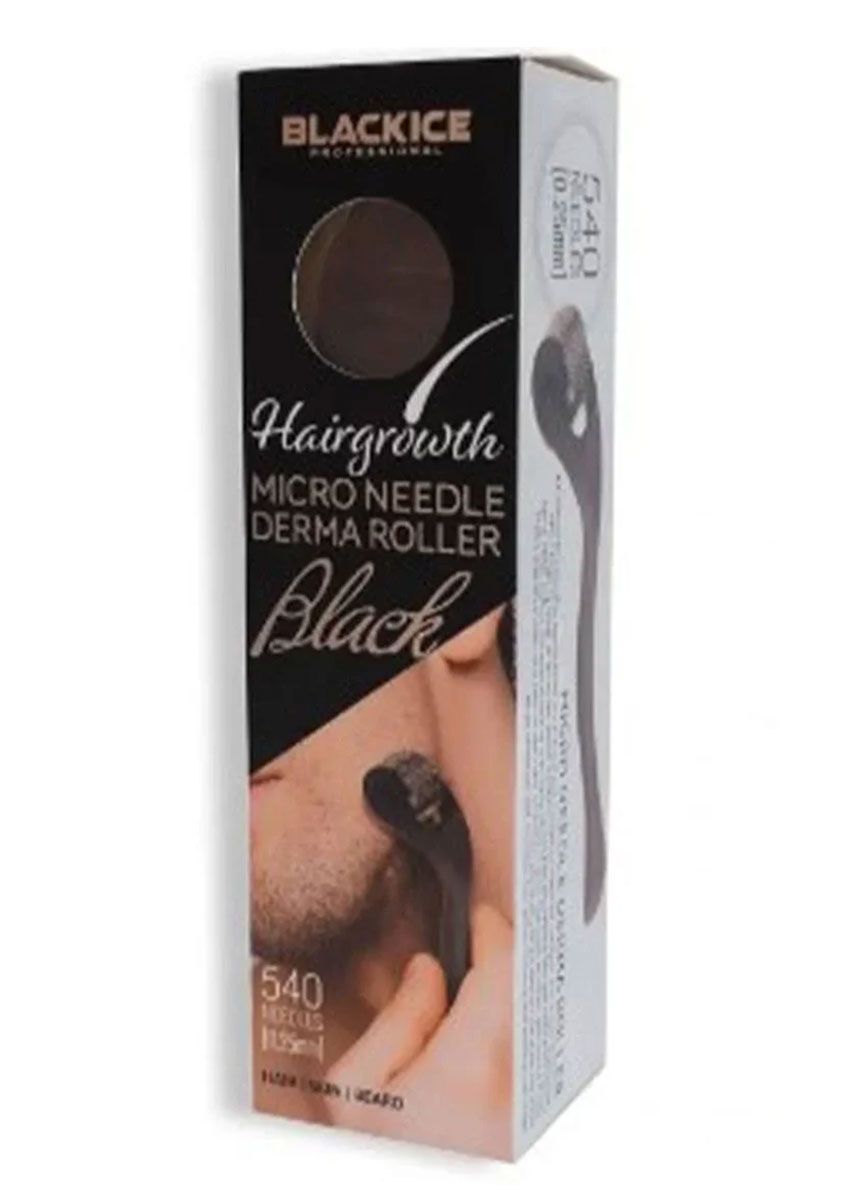 Black Ice Hairgrowth Micro Needle Derma Roller (Black)