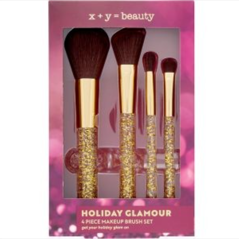 Glamour 4-Piece Makeup Brush Set