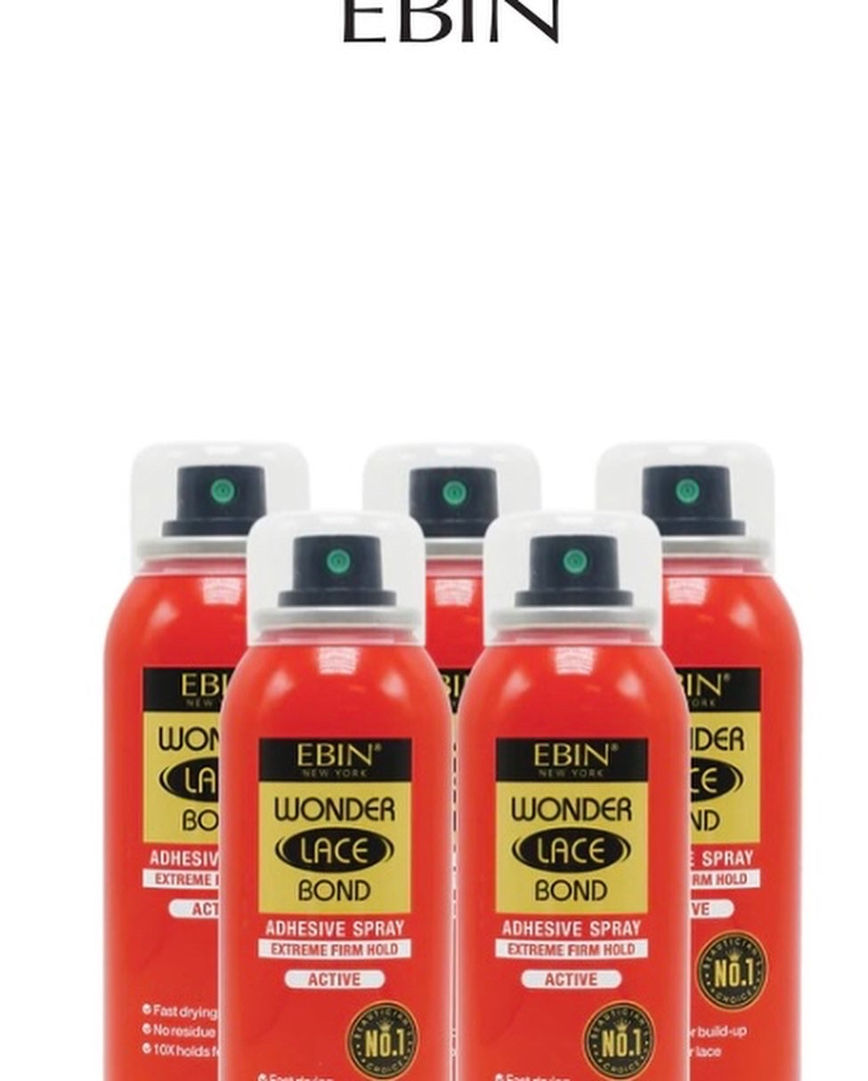 Ebin Wonder Lace Bond Spray Active Extreme Firm Hold 6.08oz