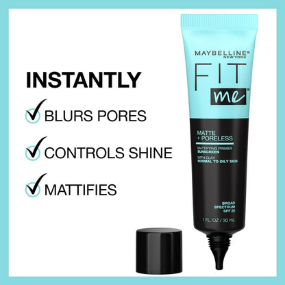 MAYBELLINE Fit Me Matte and Poreless Mattifying Face Primer Makeup