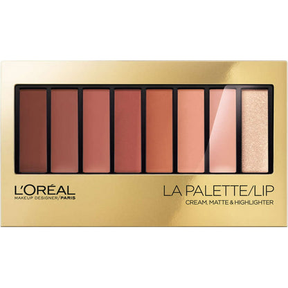 LOREAL Creme Matte & Highlighter Lip La Paletta