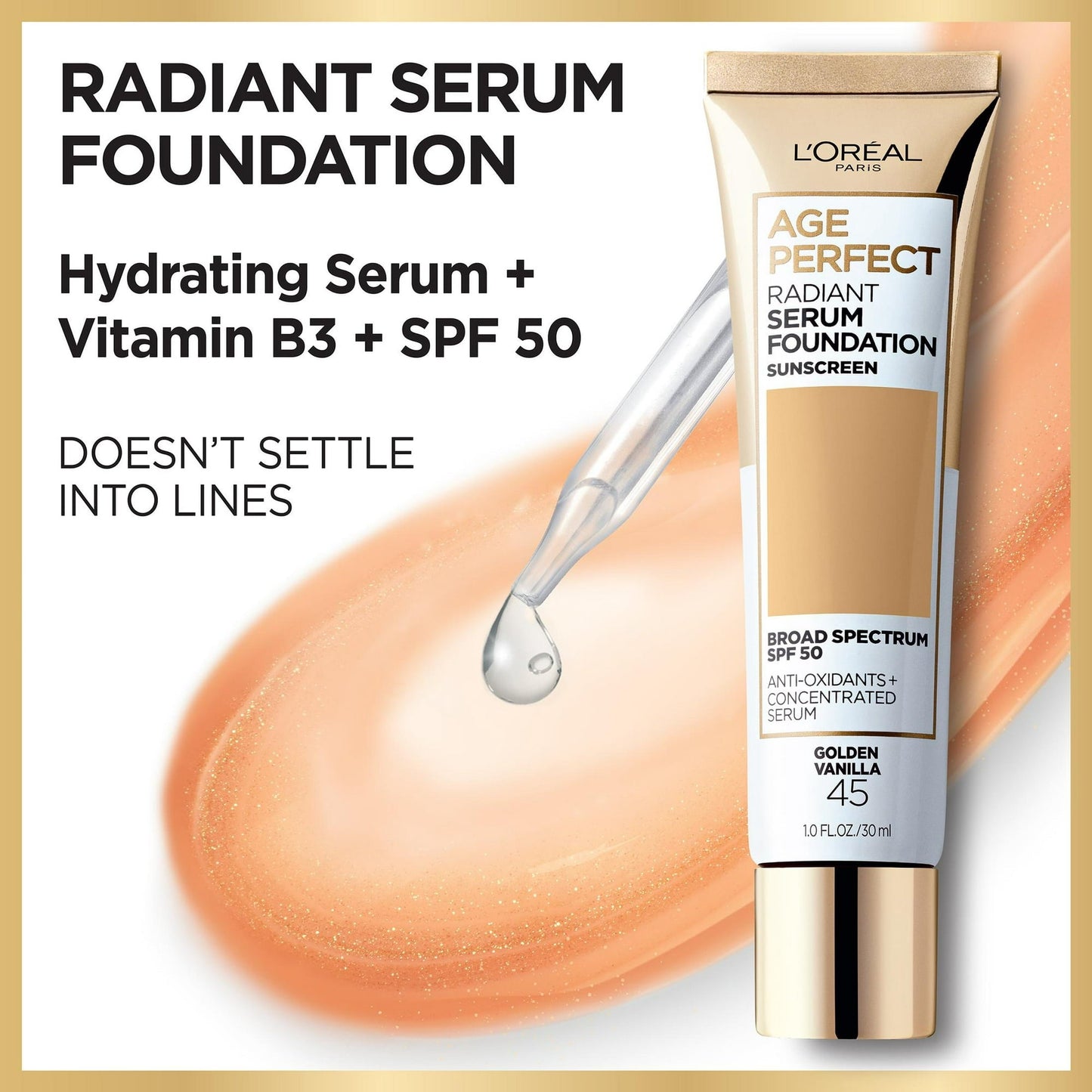 LOREAL Age Perfect Radiant Serum Foundation SPF 50