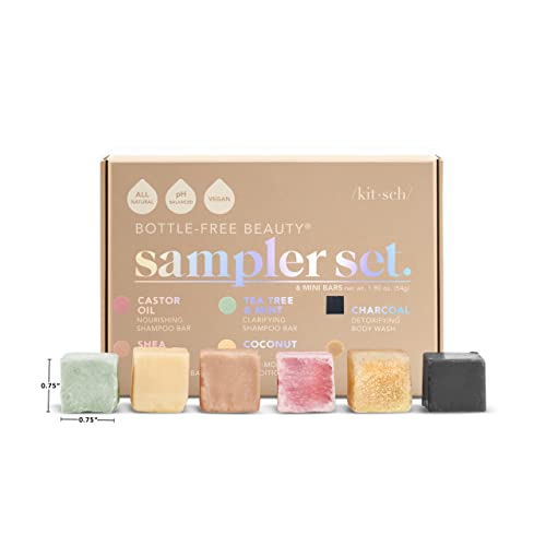 Bottle Free Shampoo & Conditioner Sampler Set (6Pcs)