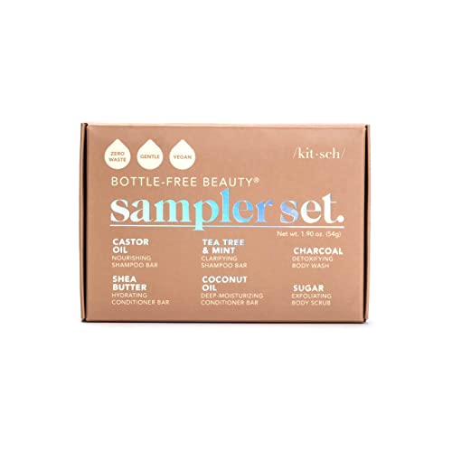 Bottle Free Shampoo & Conditioner Sampler Set (6Pcs)