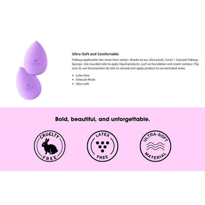 Cover + Conceal Beauty Sponge 2 Piece Set