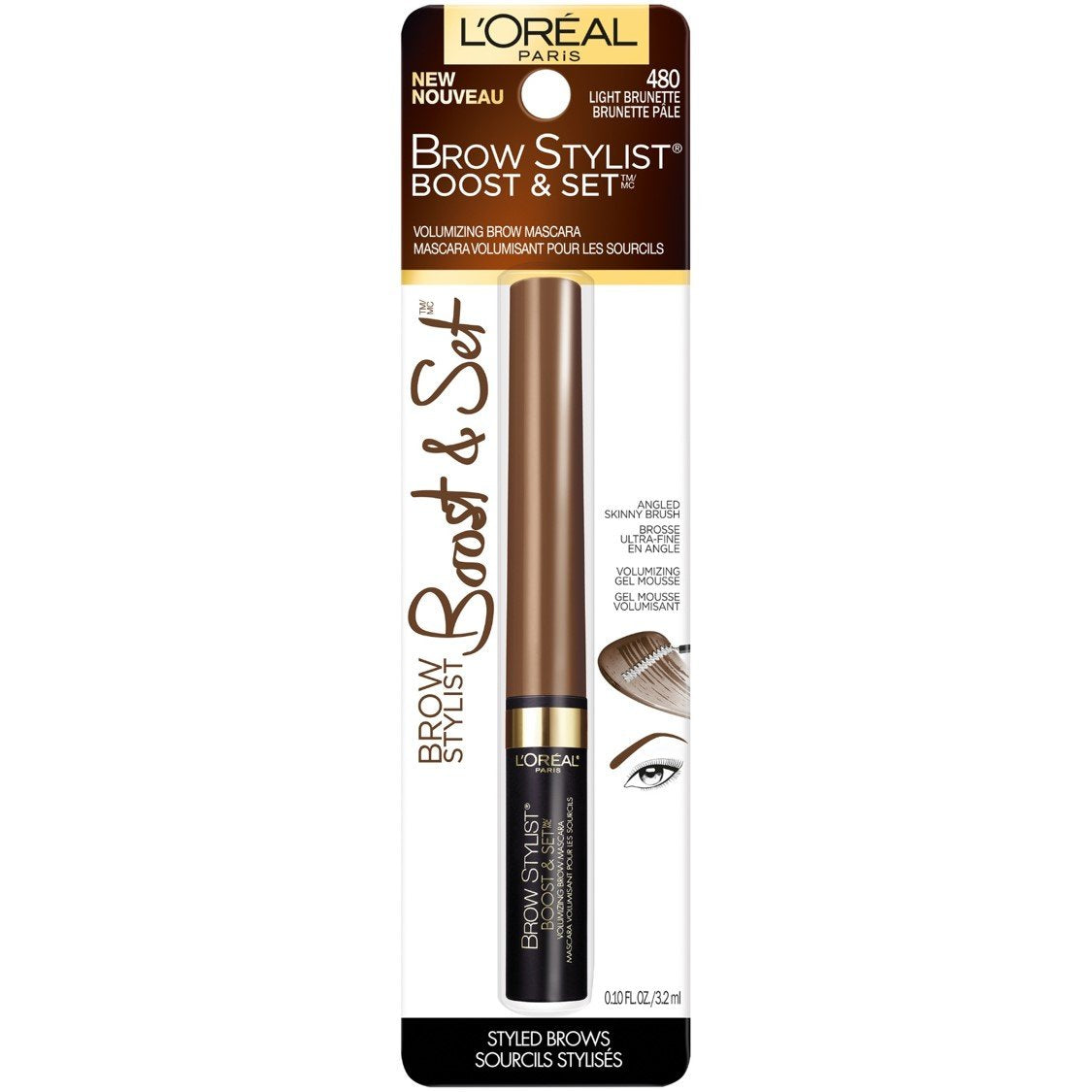 LOREAL Brow Stylist Boost & Set Brow Gel Mascara