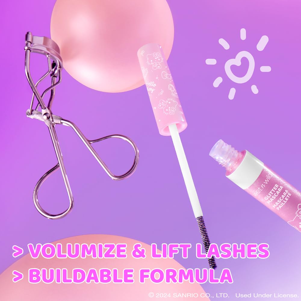 Hello Kitty Glitter Mascara + Eyelash Curler Set