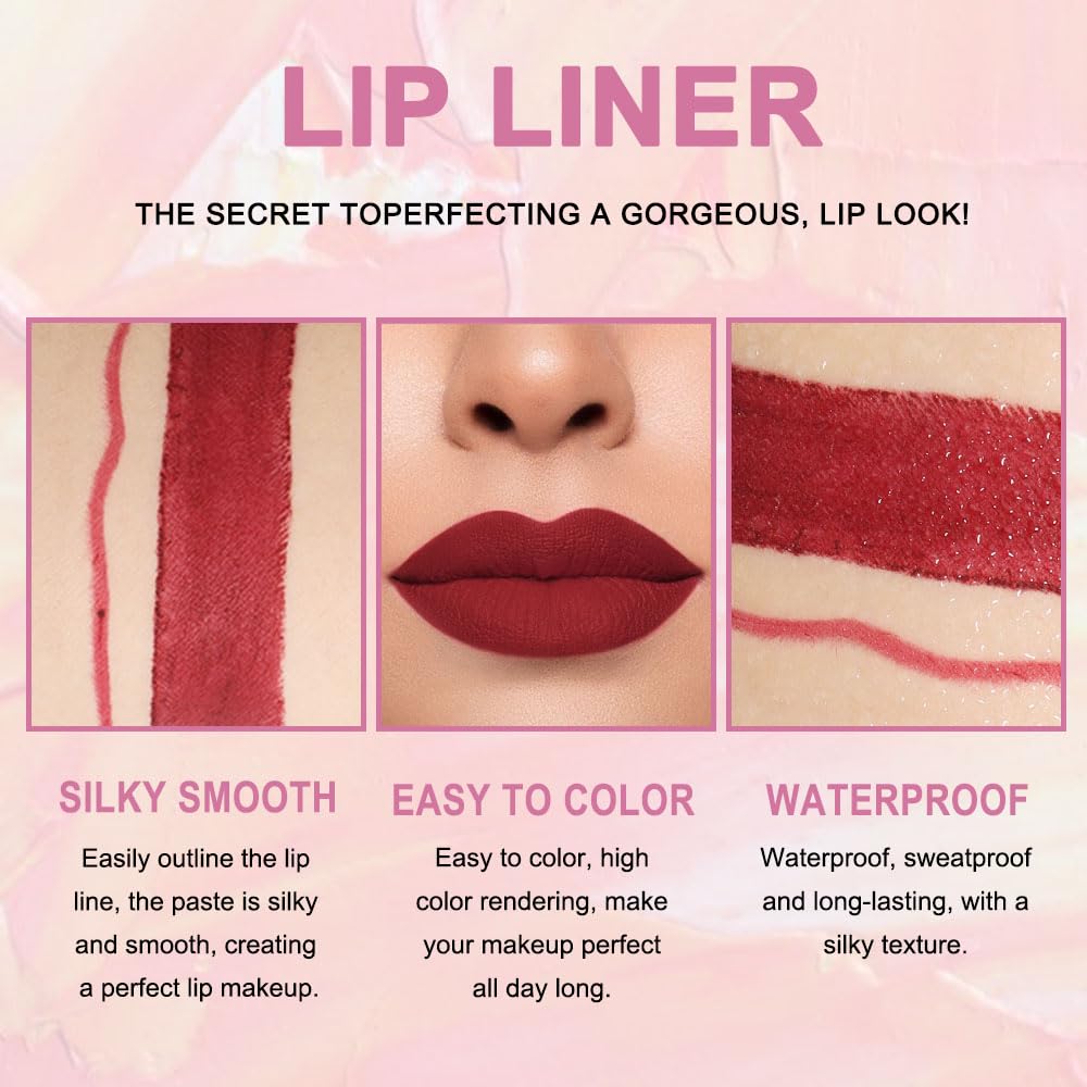 2 In 1 Liquid Lipstick & Lip Liner