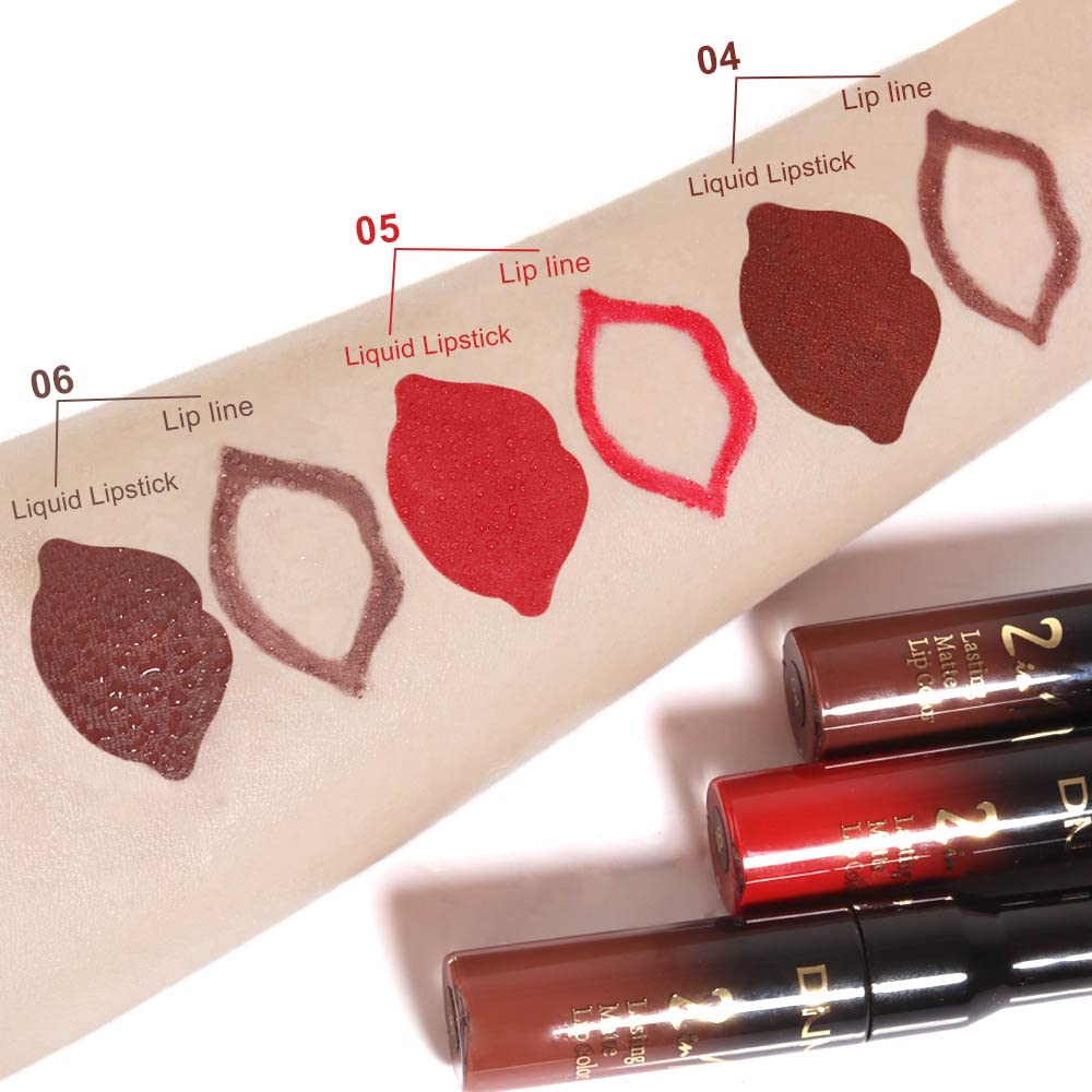 2 In 1 Liquid Lipstick & Lip Liner