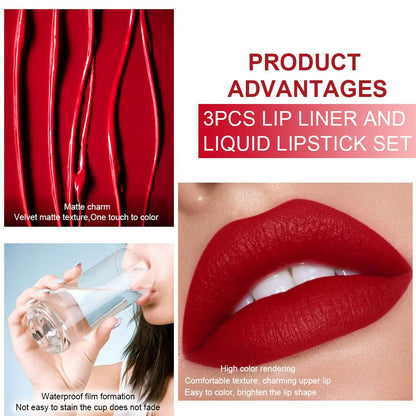 2 In 1 Liquid Lipstick & Lip Liner