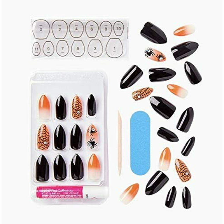 Design 24 Glow In The Dark Fake Nails Halloween (Limited Edition)