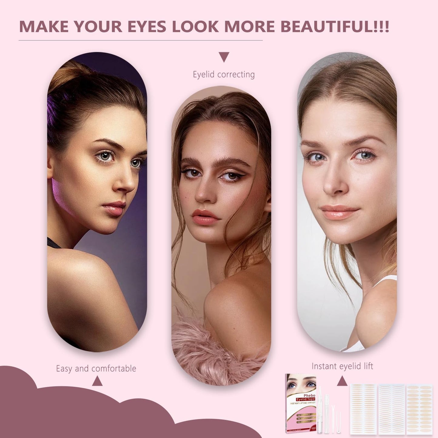 Instant Lifting Effect Eyelid Tape - 480 pcs