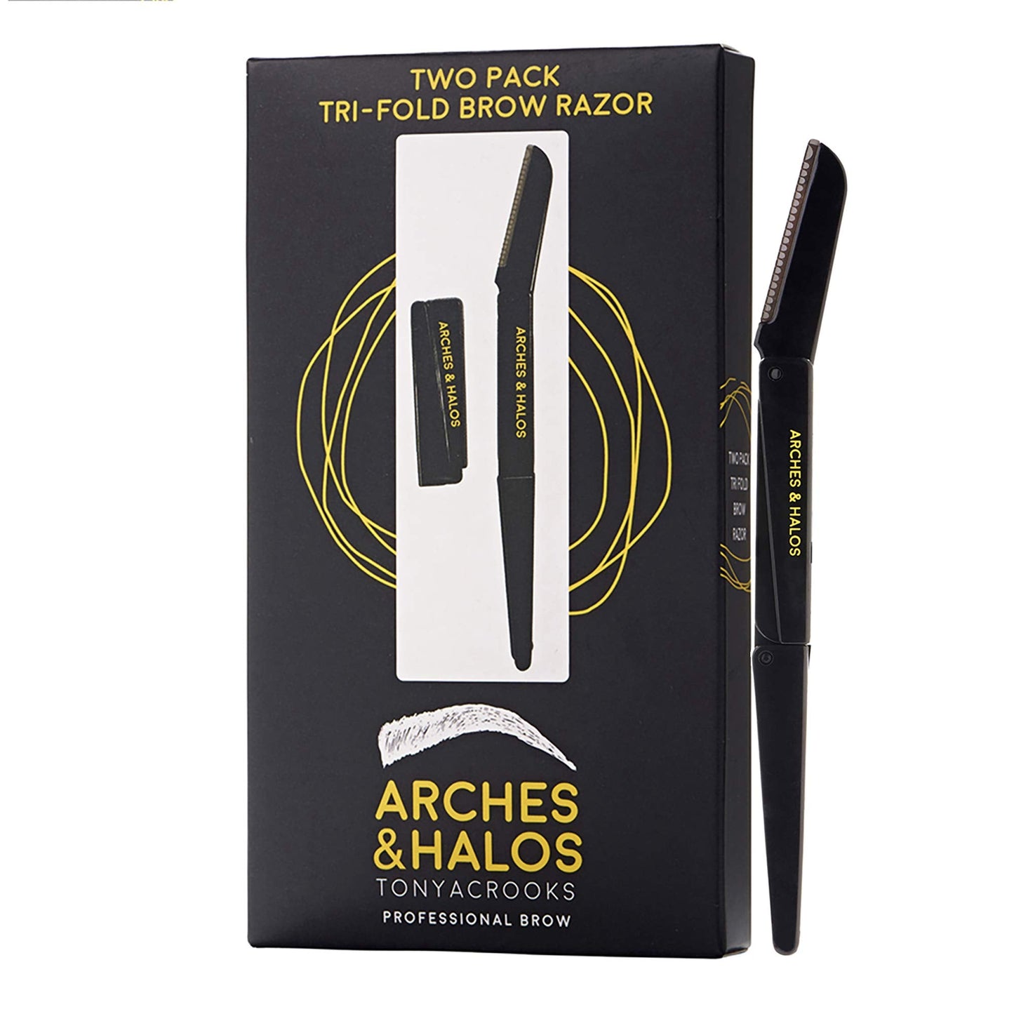 Two Pack Tri-Fold Brow Razor