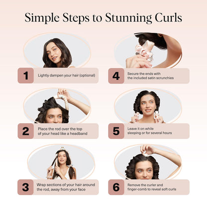 Satin Heatless Curling Set