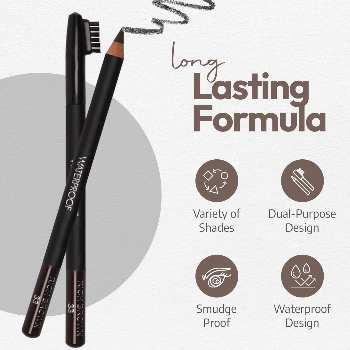 Smearproof Eyebrow Pencil