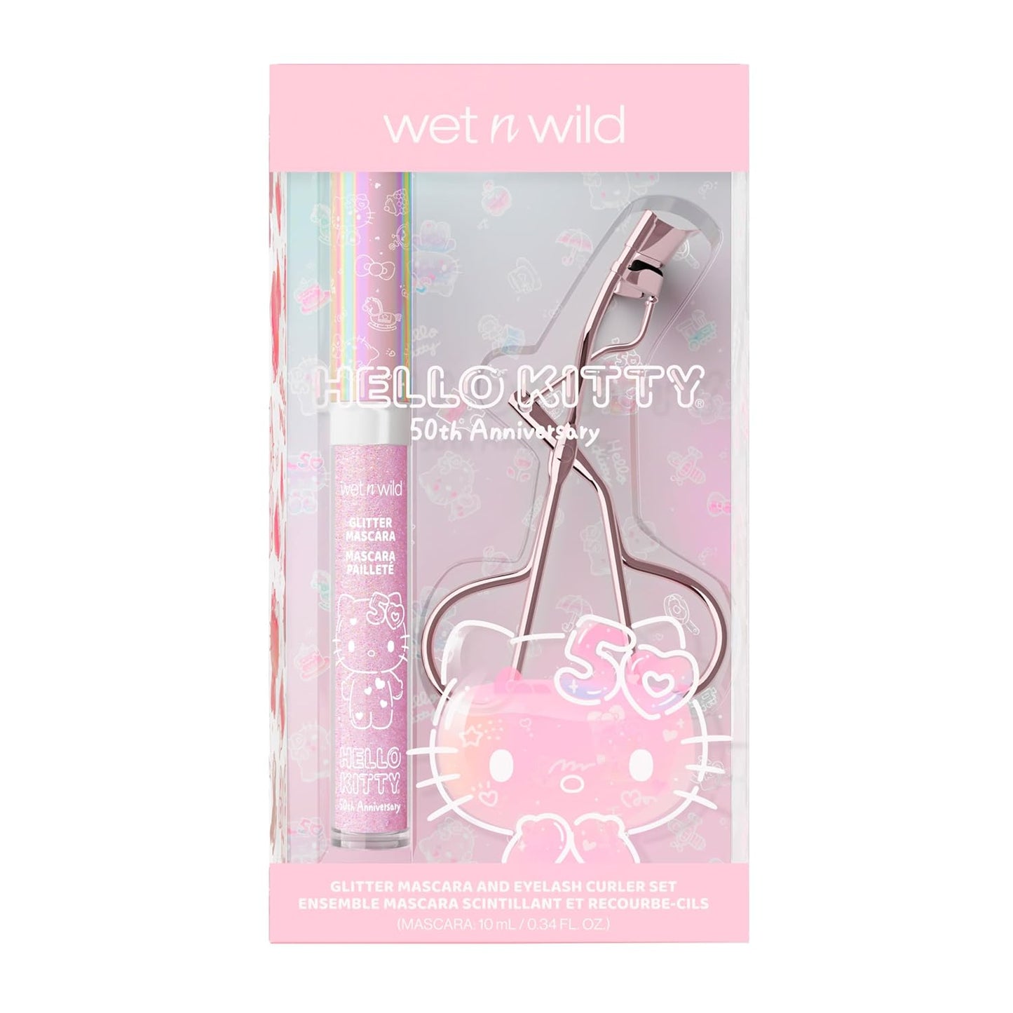 Hello Kitty Glitter Mascara + Eyelash Curler Set