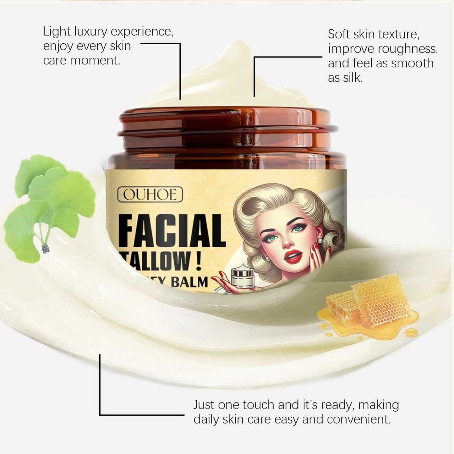 Facial Tallow Honey Balm
