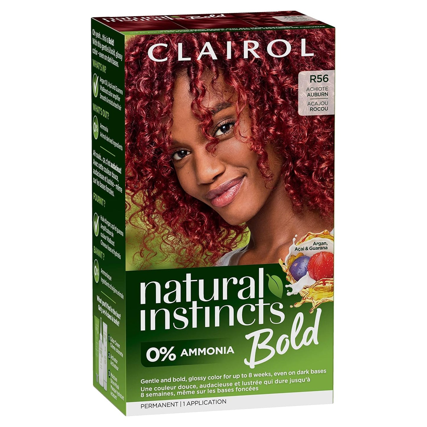 CLAIROL Natural Instincts Bold Permanent Hair Dye with 0% Ammonia