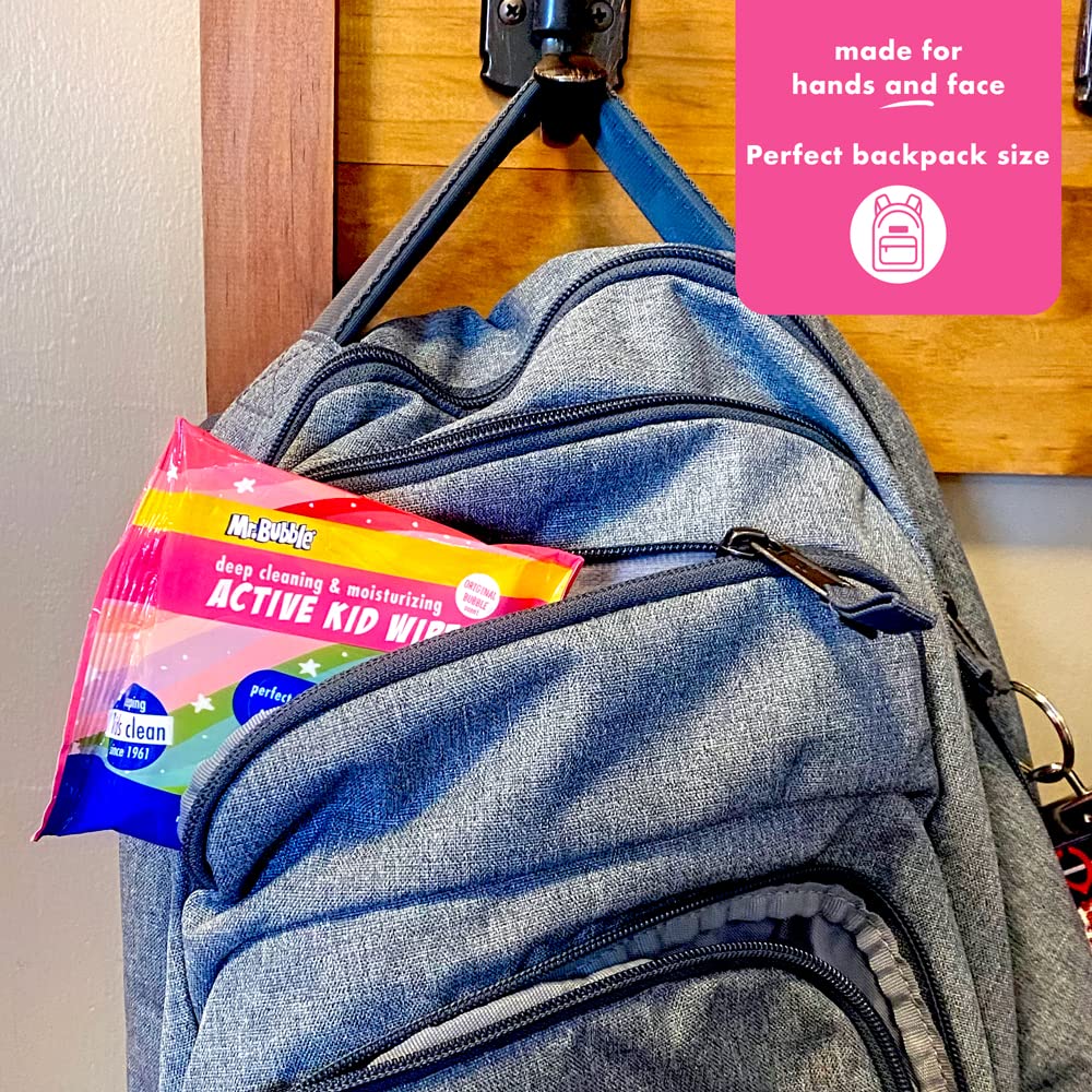 Mr. Bubble Deep Cleaning & Moisturizing Active Kid Wipes