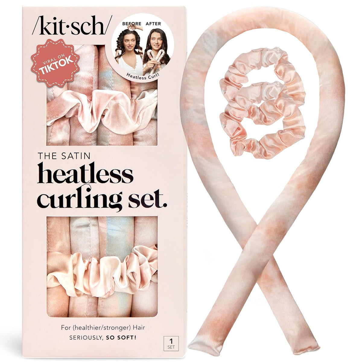 Satin Heatless Curling Set