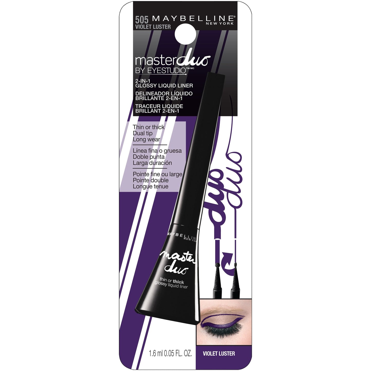 MAYBELLINE Eye Studio Master Duo Glossy Liquid Eyeliner