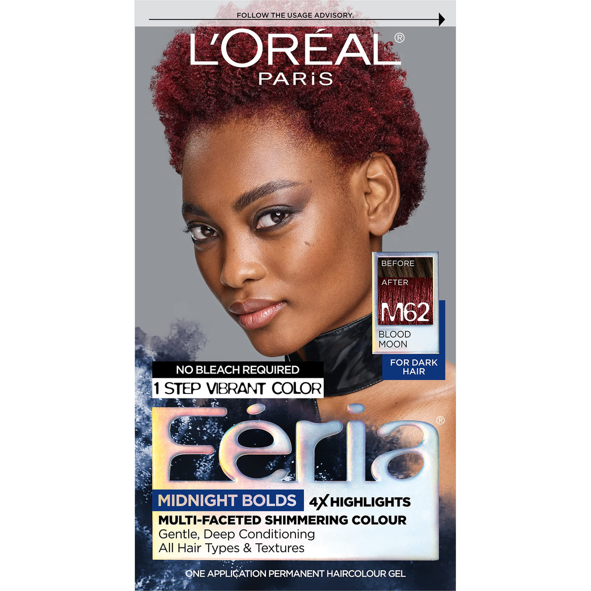LOREAL Feria Midnight Bold Multi-Faceted Permanent Hair Colour