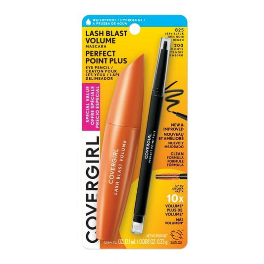 COVERGIRL Lash Blast Volume Mascara & Perfect Point Plus Eye Pencil (Value Pack)