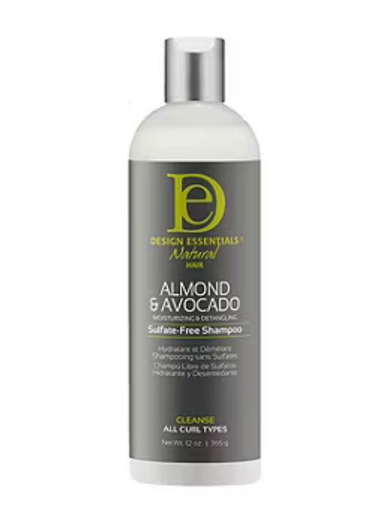 Design Essentials Natural Hair Almond & Avocado Sulfate-Free Shampoo 12oz