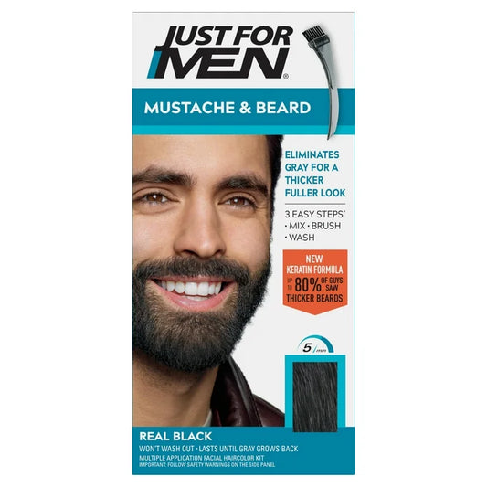 Just For Men Mustache & Beard Real Black M-55