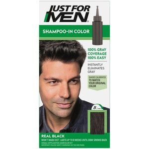 Just 4 Men Real Black H-55 Shampoo In Color