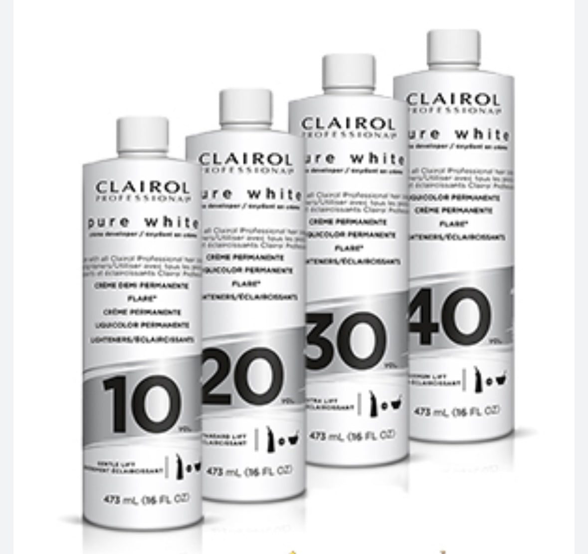 Clairol Developer Volume 10,20,30,40,50 16fl Oz