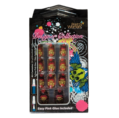Designer Collection Airbrushed 24 Nails Kit