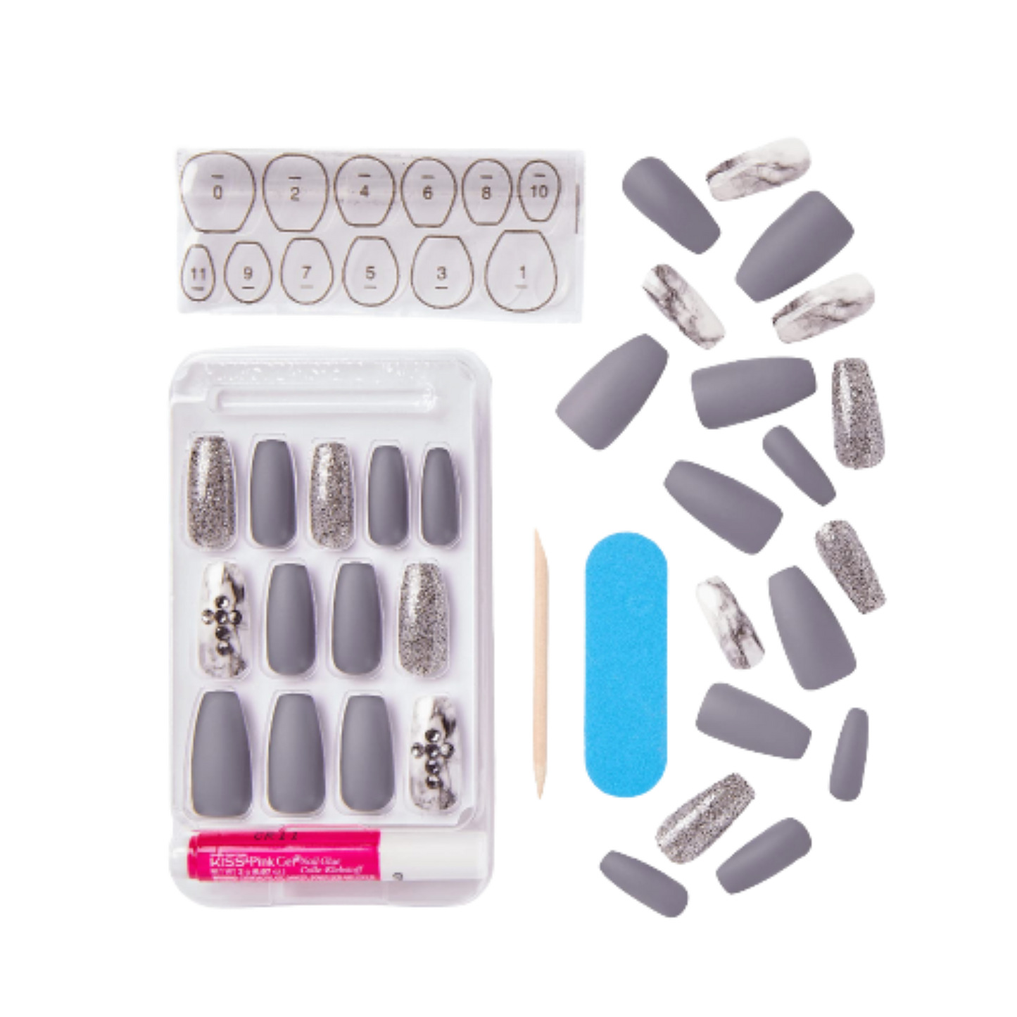 Design 24 Glow In The Dark Fake Nails Halloween (Limited Edition)