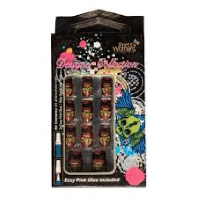 Designer Collection Airbrushed 24 Nails Kit