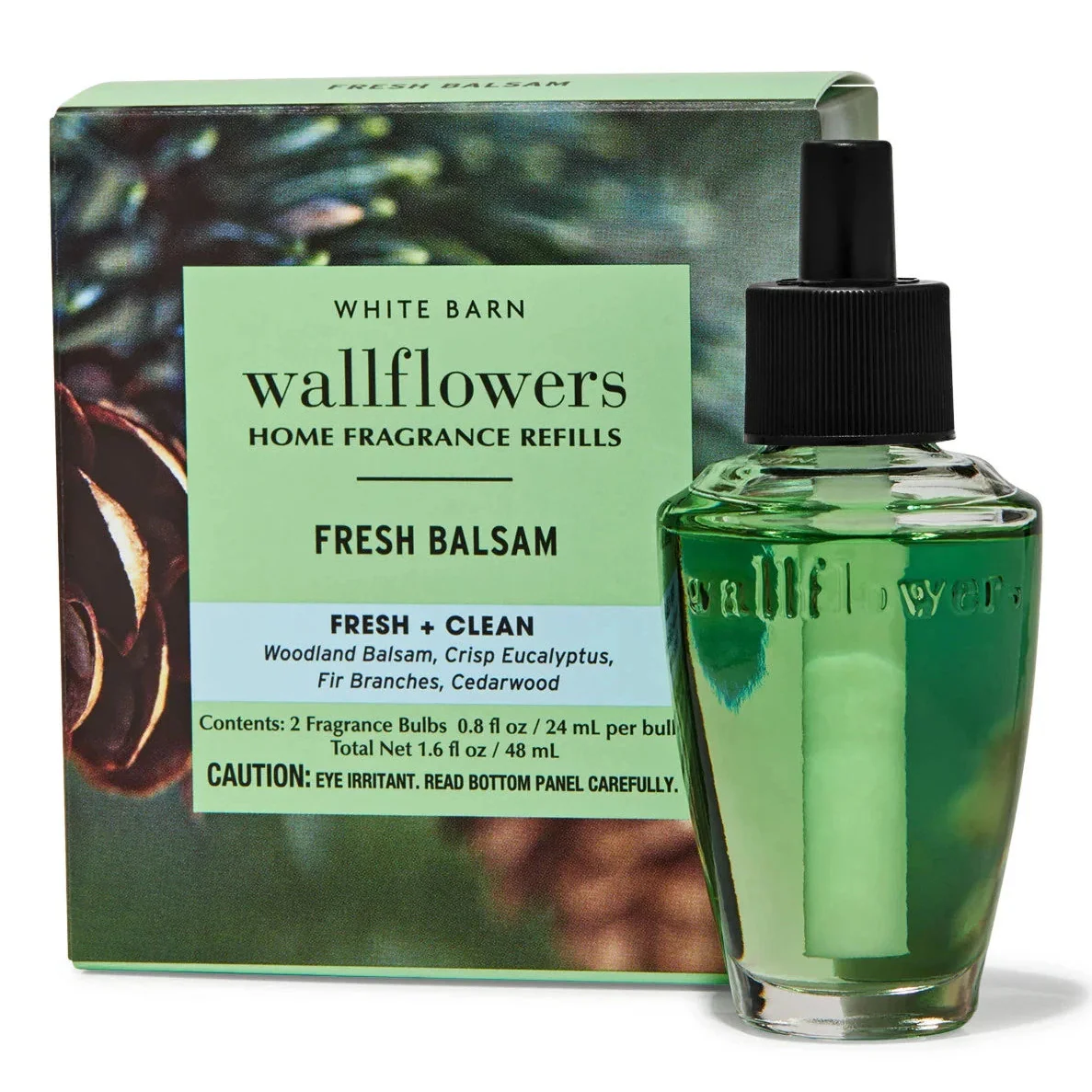 BATH&BODY WORKS Fresh Balsam Wallflowers Oil Refill - 2 pack