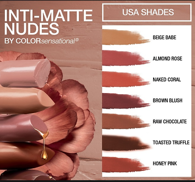 MAYBELLINE Inti-Matte Nude Lipstick