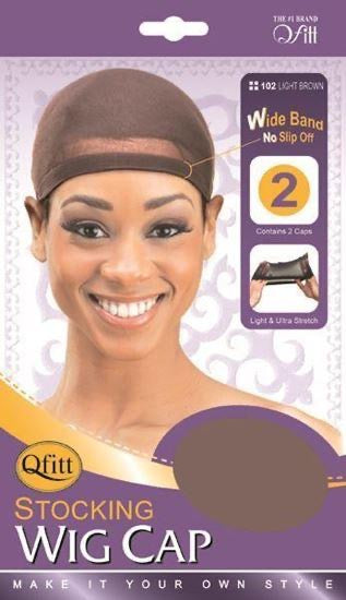 Qfitt Stocking Wig Cap (Light Brown)