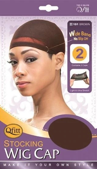 Qfitt Stocking Wig Cap Brown