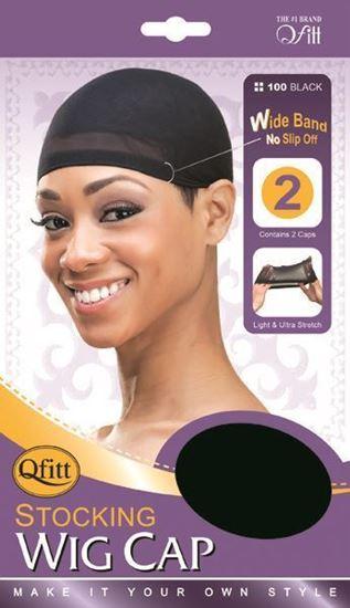 Qfitt Stocking Wig Cap Blk
