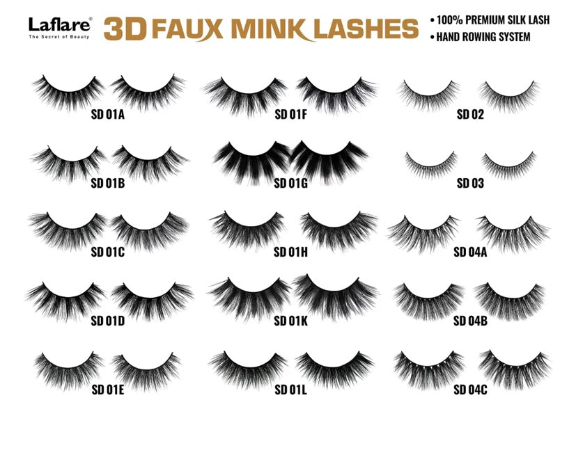 Laflare 3D Faux Mink  LFSD 24A